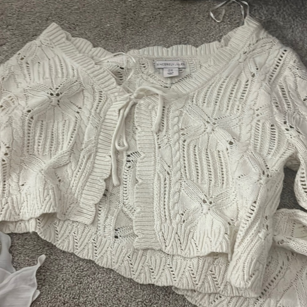 Front the sweater